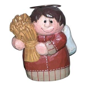 Midwest of Cannon Falls HARVEST ANGEL 4.5" Figurine Autumn Wheat Eddie Walker